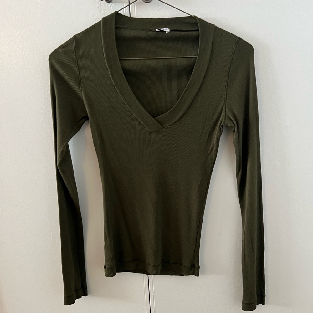 Splendid Forest Green Long Sleeve Shirt